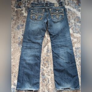 Rock Revival Pablo Relaxed Straight Distressed Jeans